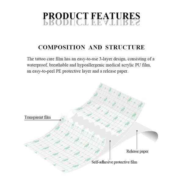 0.01MM Breathable Tattoo Protective Film Tattoo Aftercare Waterproof
