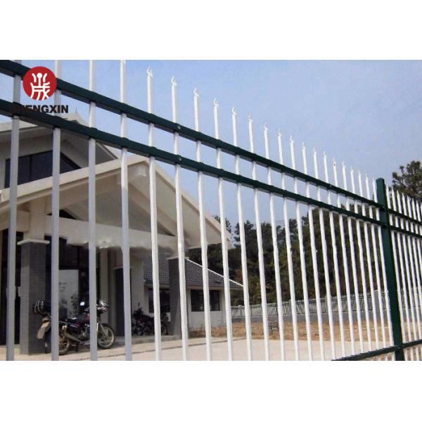 Backyard Rust Resistant Zinc Steel Fence Easily Installation