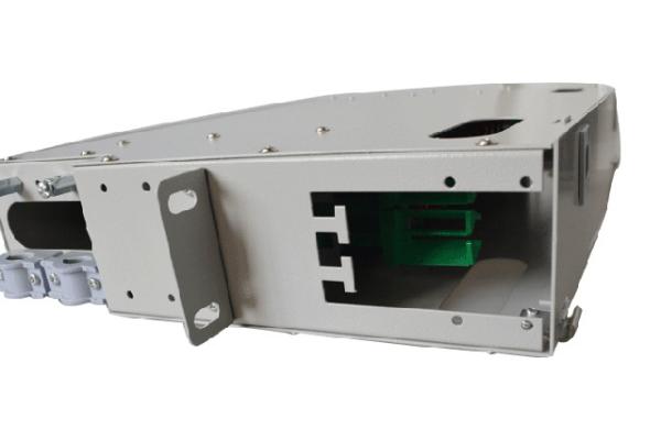 2U 24 Ports Rack Mount Fiber Optical FTTX ODF Closed Frame