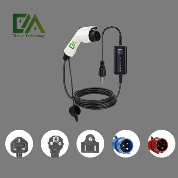 Home Ev Car Accessories Mobile Type 2 Electric Car Ev Charger 32A 7Kw Level 2 Portable Charger