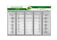 Tipo de lujo refrigerador del refrigerador de la exhibición del supermercado del estante ajustable de la bebida