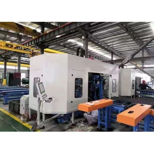 7 CNC Axes Industry Steel CNC Metal Cnc 3D H I Beam Drilling Cutter Machine PLC Control