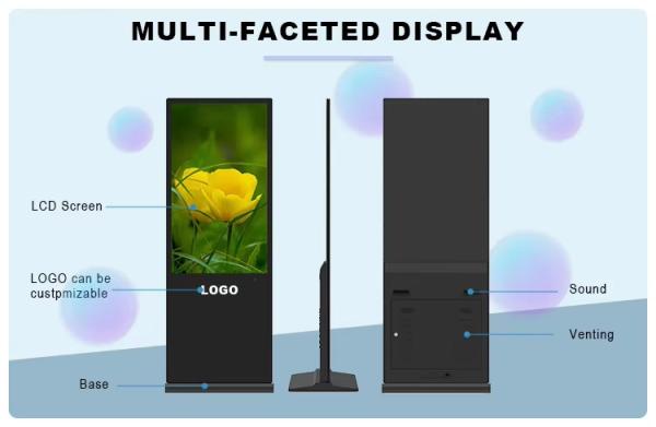 Qunmao Wholesale 55 65 86 pouces Écran LCD HD Affiche Signalétique Numérique Tactile Intérieur