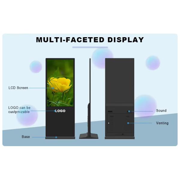 Qunmao Wholesale 55-86 Inch 4K Ultra HD Digital Signage with Cloud-Based CMS Integration and Modular Design