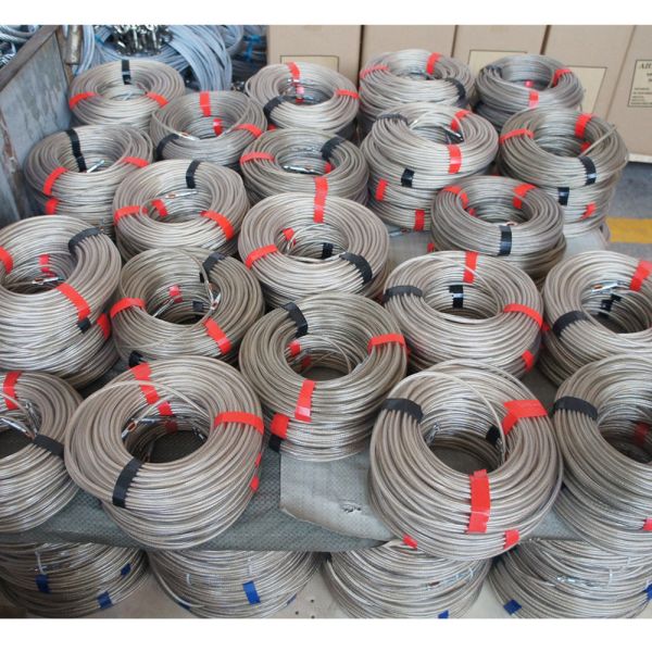 PVC Coated Steel Cable for Open Top Containers with 5.8mm Diameter and 22m, 33m Custom Lengths