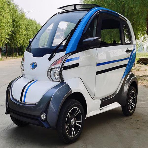 China hot sale smart electric vehicle solar panel power electric car cheap price mini car with 60V battery