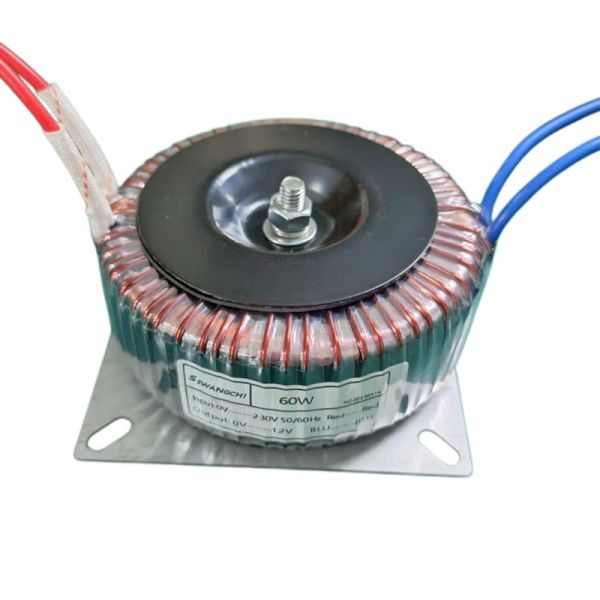 Pure Copper Wire 60W Toroidal Transformer Input 110V 220V 230V 240V Output 9V 12V 15V 18V 24V 36V 48V For Audio Amplifier