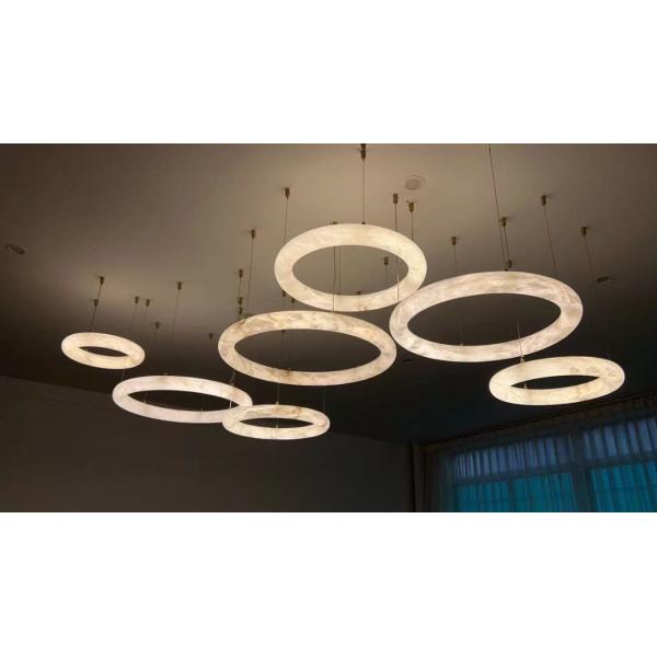 Лучшая цена Дания Современный креативный минималист Гостиная Отель Вилла Декорация Круглый Мраморный Подвесок Световой потолочный лампа