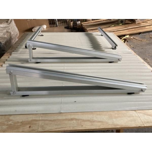 Aluminum 6005 T5 Flat Roof Solar Mounting System 3000W 5000W