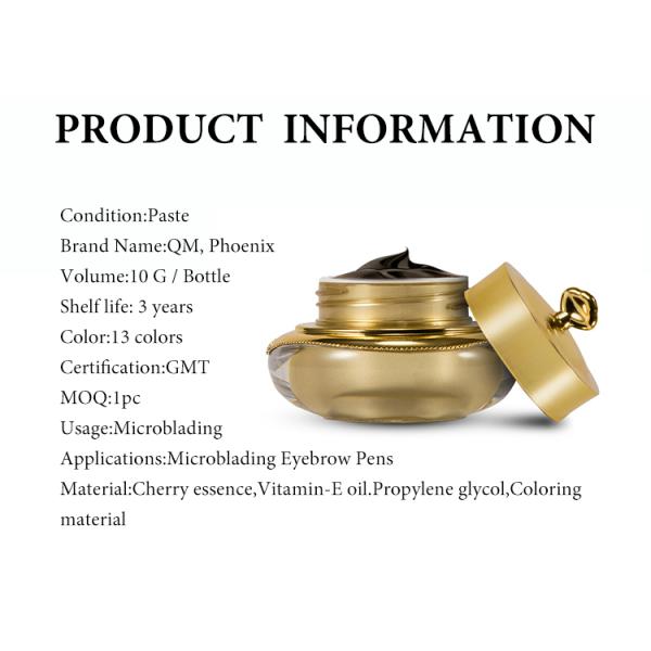 Макияж брови постоянный пигментирует академию чернил татуировки смеси GMT косметическую Perma