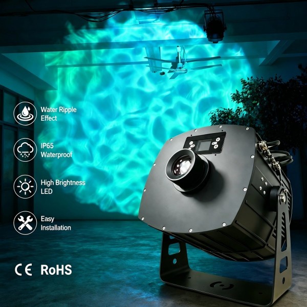 300W LED Water Ripple Projector Outdoor Waterproof Landscape Garden Wedding Light