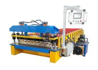 Petit pain en acier de feuille de toit de couleur trapézoïdale formant la machine automatique