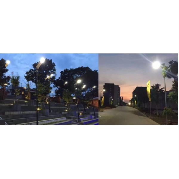 60w 120w 180w Solar Powered LED Street Lights All In One Die Cast Aluminum