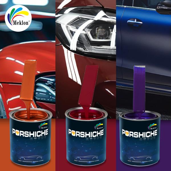 Low VOC Dark Red Car Paint for Metal Plastic Fiberglass