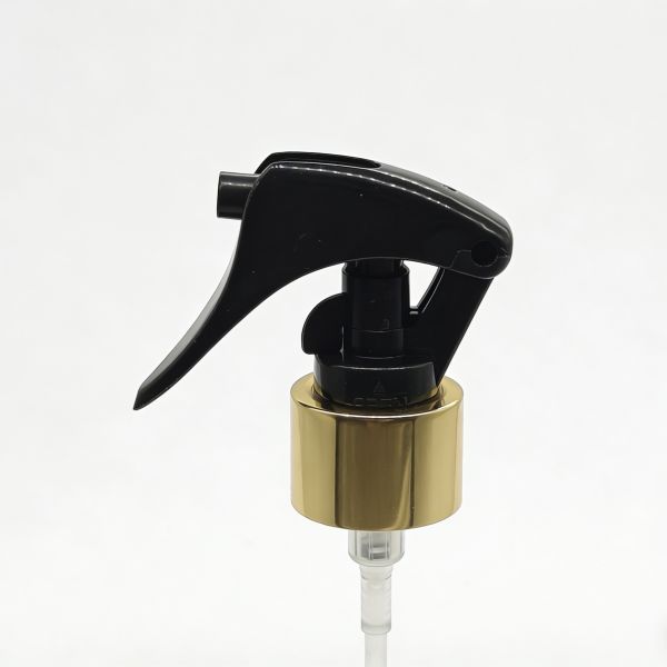 Aluminum Fine Mist Mini Trigger Sprayer Non Spill  Gold Silver For Precise Dispensing
