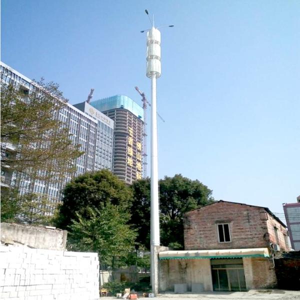 15m 45m Galvanized Steel Tubular Pole Hot Dip Monopole Cell Tower