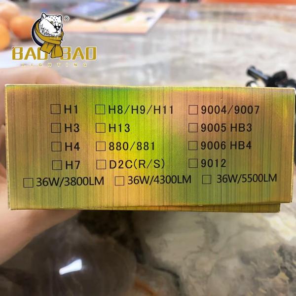 X7 Golden Box 4 Side 4 Face Multiple Color White Color LED Headlight Bulb Motorcycle Auxiliary Lights HAOJUE Motor Spare Parts