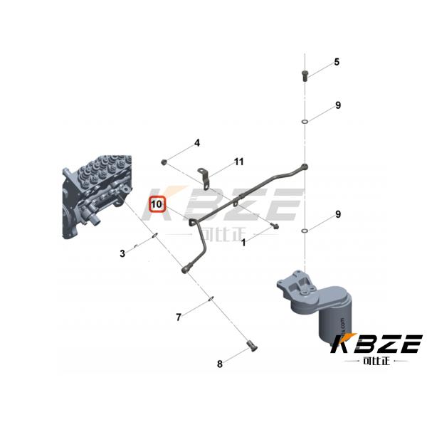 EXCAVATOR 4933293 CUMMINS 6L ENGINE HIGH QUALITY FUEL PIPE