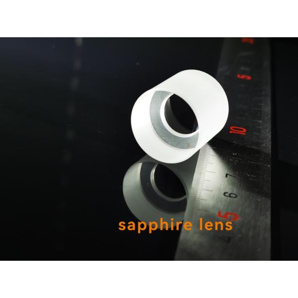 Fan Shaped Polished / Unpolished Sapphire Lens Glasses Al2O3 Single Crystal