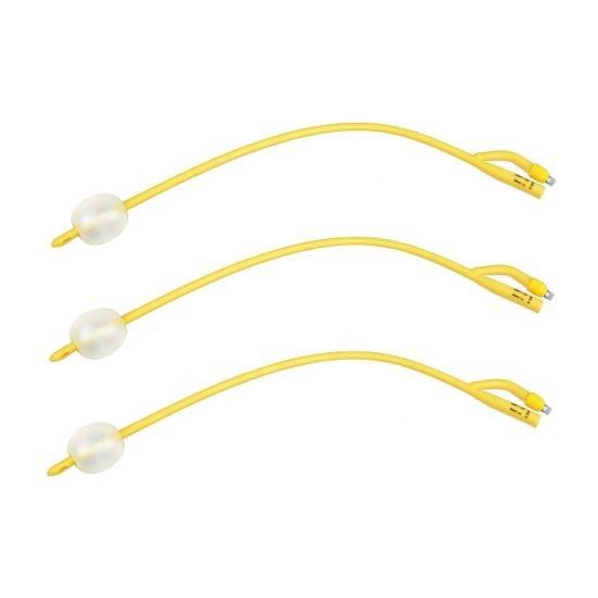 20cm 40cm Silicone Coated Latex Foley Urinary Catheter Balloon 1.5ml
