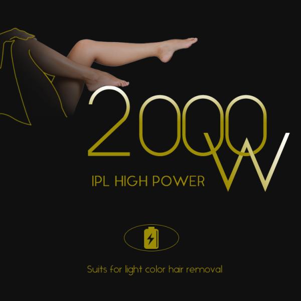 2 в 1 машине удаления волос 2000W портативной IPL SHR