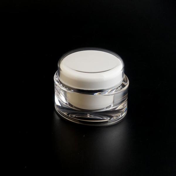 La crème cosmétique irrégulière acrylique de l'ABS 20g cogne le conditionnement en plastique fait sur commande avec des couvercles