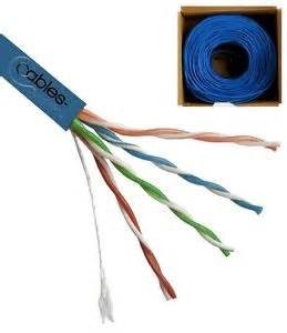 350 MHz UTP CAT5E Network Cable 24 AWG Solid Copper with CM Rated PVC Jacket