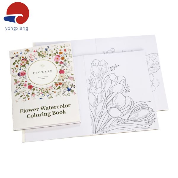 Multilingual Custom Coloring Books Offset Printing Embossed Coloring Book