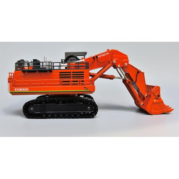 Excavateur Hitachi EX8000 1/87 Modèle de moulage à l'échelle Réplique de jouet métallique de collection