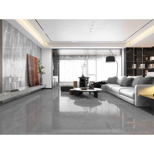 Sleek / Glossy 750x1500mm Marble Pattern Porcelain Tiles for Modern Bathroom Floors