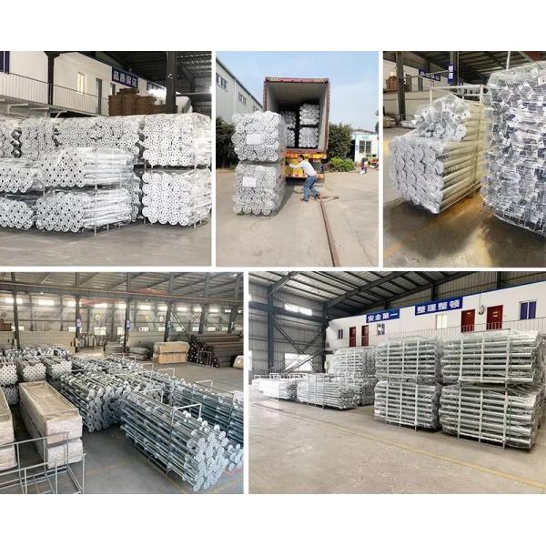 Vis de terre galvanisées en métal, ancrages hélicoïdaux pour sol, vente chaude