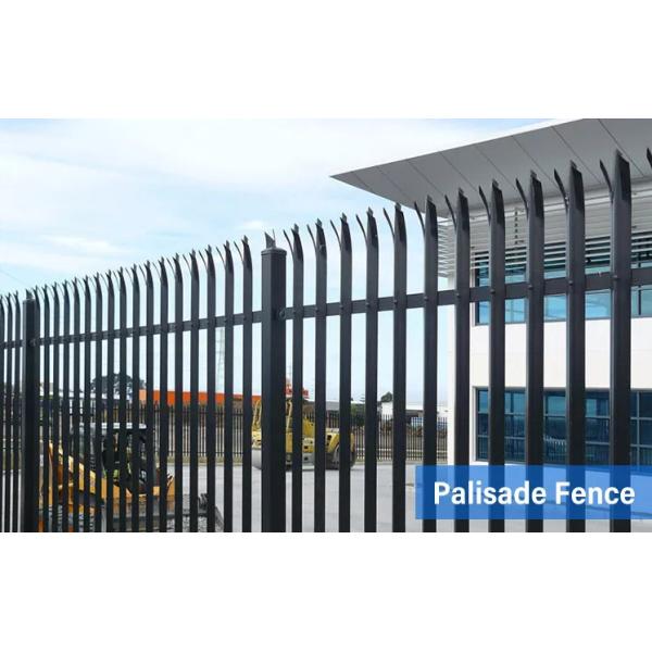 Galvanized Angle Bar Steel Palisade Fence For Security D Pale