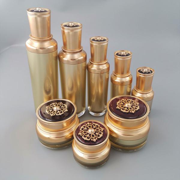 2.7oz Luxury Acrylic Odm Cosmetic Packaging Set Empty Skincare Container