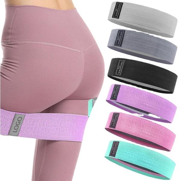 13in 100% Silicone Workout Fabric Resistance Bands Woven SGS