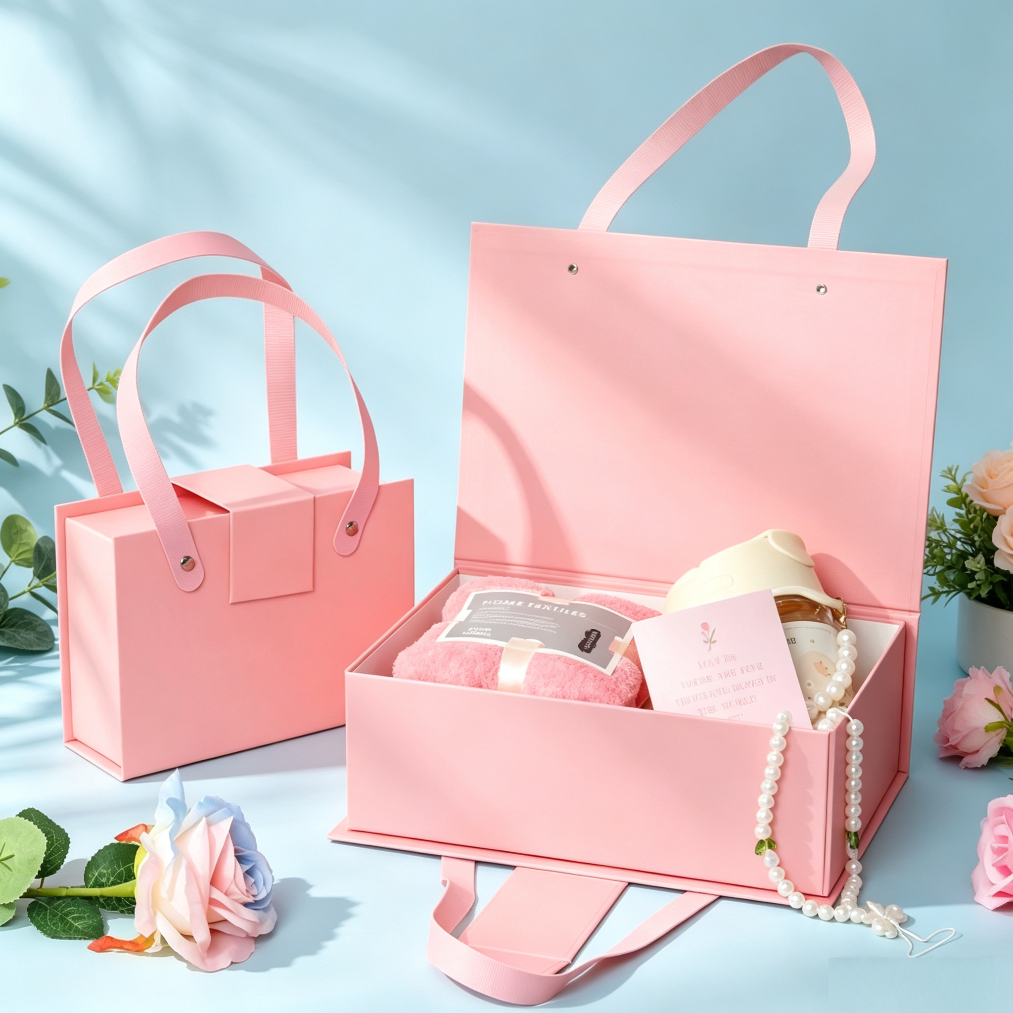 Low Price PPWR Flat Shipment Foldable Rigid Shopping Bag, Reusable Paper Packaging, Magnetic Closure, Custom Design for Brand, Fashion, Art, Garments, Shoes, Bags, Boutique Store