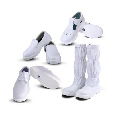 sapatas de segurança pretas brancas industriais de aço de Toe Cap ESD do aço das sapatas de dedo do pé do esd para a segurança Toe Shoes de aço do esd do quarto desinfetado