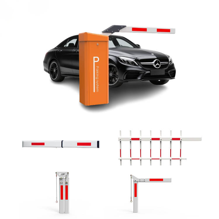 PMSM 24V Servo Motor 200W Rated Power Automated Boom Barrier Gate with 6m Arm Length for Toll Barrier Gate System