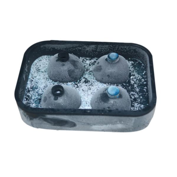 MHC Grade de alimentos 4 Caixa de cubos de gelo de silicone Molde de cubos de gelo de silicone Molde de bolo de congelador flexível