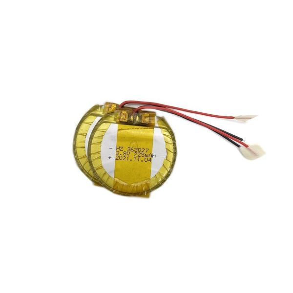 3.8V Li Ion Battery 363027 225mAh Lithium Li Ion Battery For Wearable Device