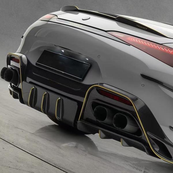 for Mercedes SL63 Carbon Fiber Body Kit SL63 Upgraded MSY style carbon fiber front lip diffuser Spoiler widebody kit