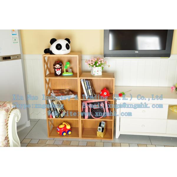 Bamboo children's bookshelves, bamboo bookcase, wooden bookcase