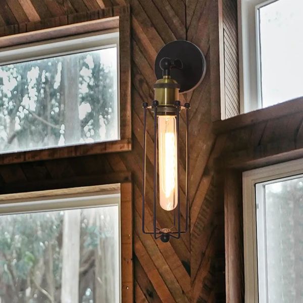 Corridor Staircase Restaurant Loft Bedroom Bedside Lamp Retro Industrial Iron Wall Light(WH-VR-144)