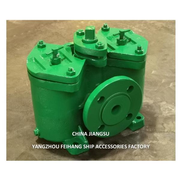 Cast Iron Flanged Duplex Oil Filter AS32 Cb/T425 For Fuel Transfer Pump Cast Iron Body Includes Stainless Steel Fi