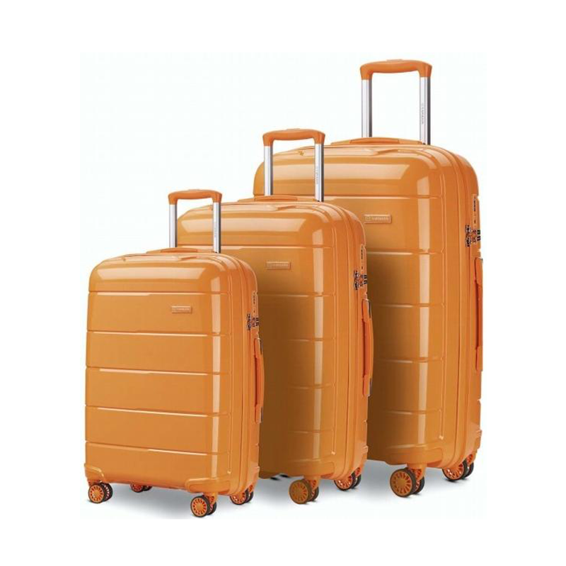 Luxury Polypropylene Luggage Bags Zipper Closure Vintage Tsa Lock Suitcase 20in