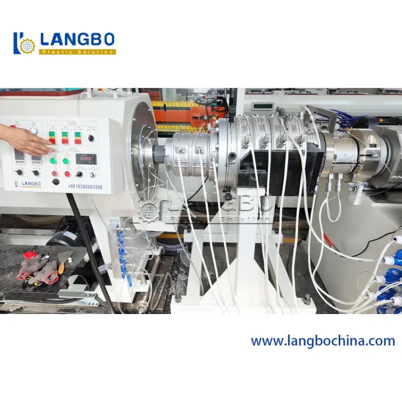 Full Automatic PVC Double Screw Extruder Plastic Water Pipe Making Machine