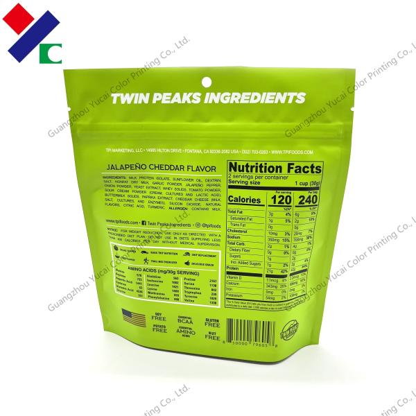 Dried Jackfruit Okra Stand Up Zipper Foil Pouch Food Packaging 100g