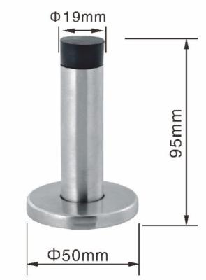 High Standard Interior Door Stops Stainless Steel Lever Door Stopper Anti Corrosive