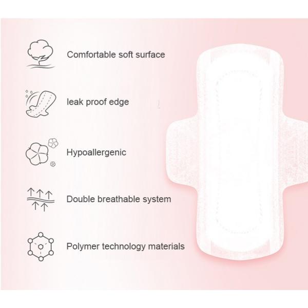 High Absorption 340mm 410mm overnight Cotton Sanitary Napkin