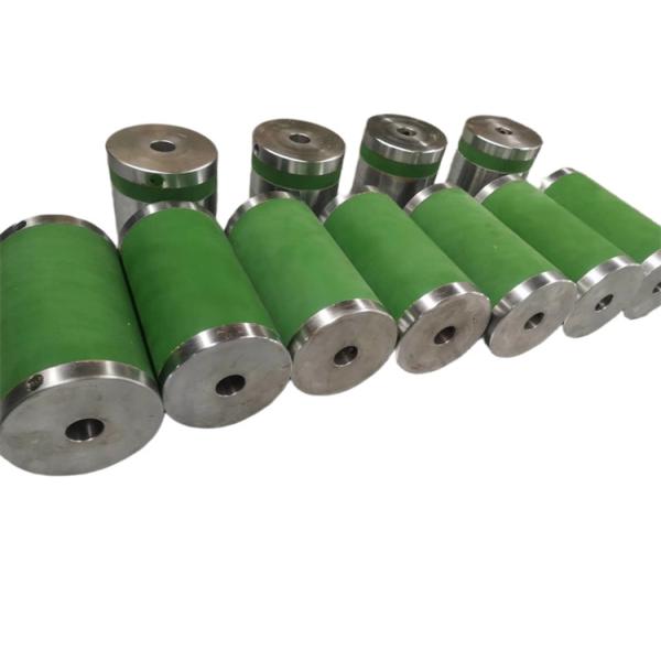 2 Inches Diameter 6 Inches Length PU Coated Roller with Up To 150°C Temperature Resistance for Material Handling Forklifts