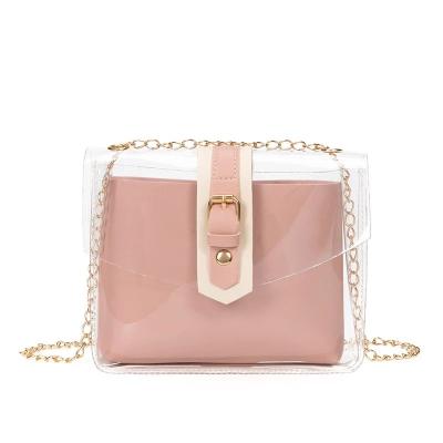 PVC transparente Jelly Shoulder Bag do espaço livre do verão